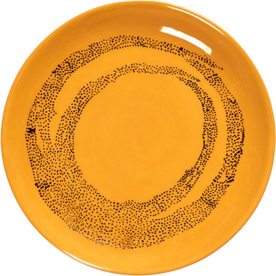 Serax - fête ottolenghi - assiette xs - jaune noir - 16 ø - 4 pièces