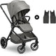 Hauck move n care - poussette multifonctionnelle - avec adaptateur pour votre siège auto bébé - gris foncé