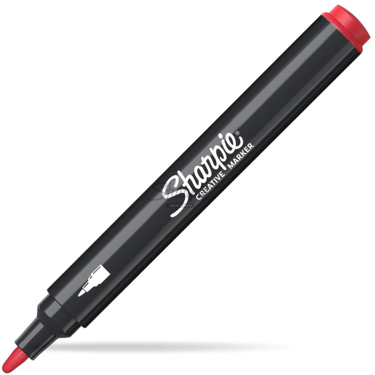 Marqueur acrylique Sharpie à pointe ronde, rouge