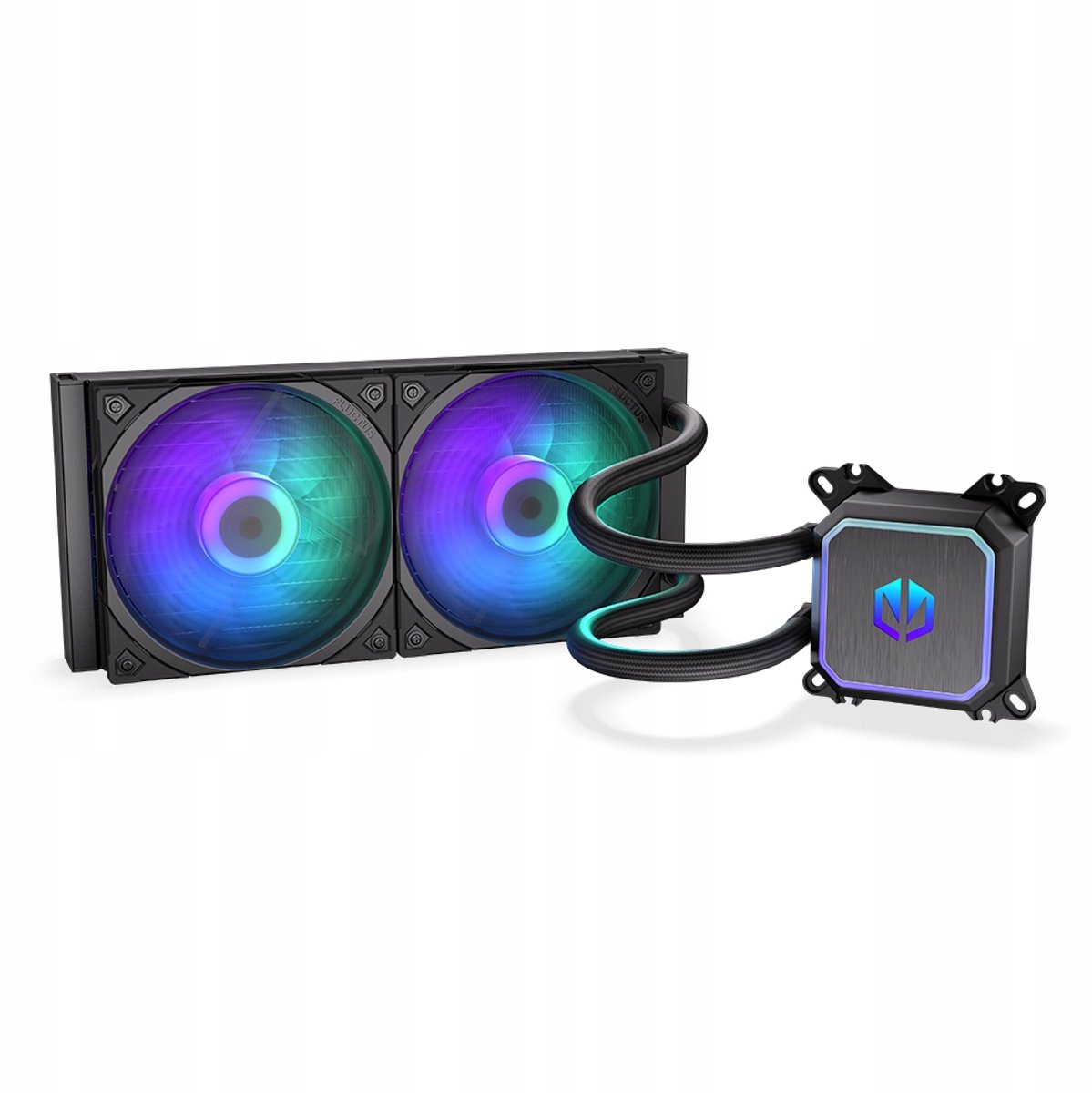 Endorfy navis f240 argb - refroidissement par eau - 2 ventilateurs - éclairage argb