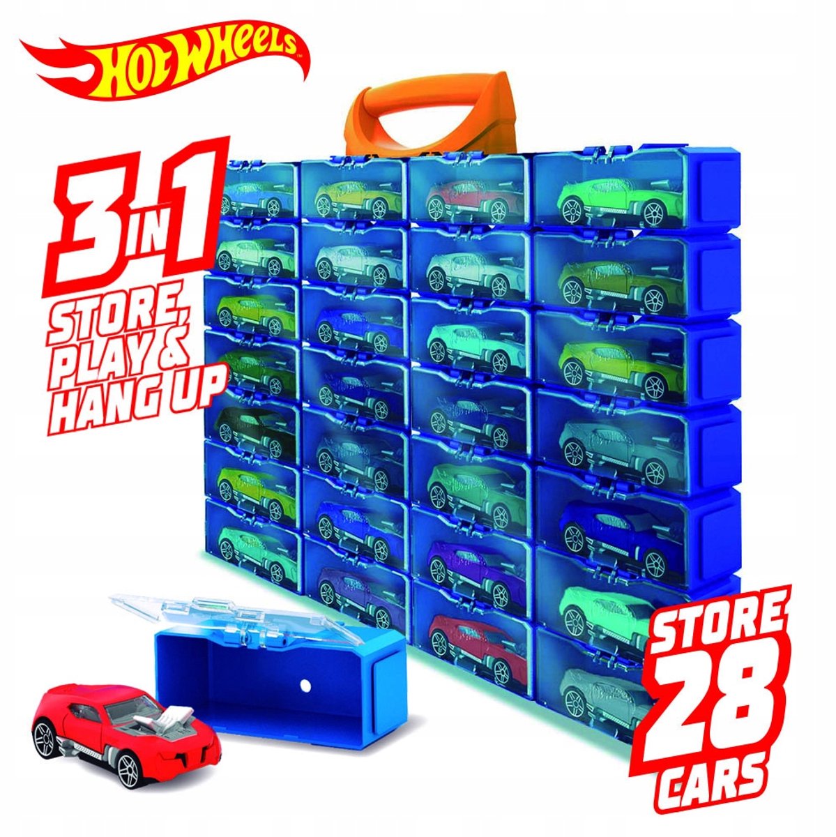 Valise de voiture Hot Wheels, valise de voiture 28 pièces