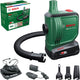 Bosch easyinflate 18v-500 - pompe à air sur batterie - incl. 1x batterie 18v 2,0 ah - chargeur - 3 buses - tuyau 50cm - sac de rangement
