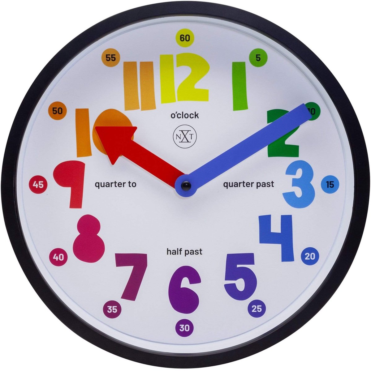 Nexttime nxt sophia – horloge murale silencieuse – 26 cm – plastique – blanc