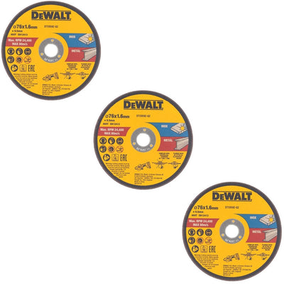 Accessoires Dewalt disque de coupe dt20592-qz | métal | 76 x 1,0 x 22,23 mm | 3 pièces - dt20592-qz