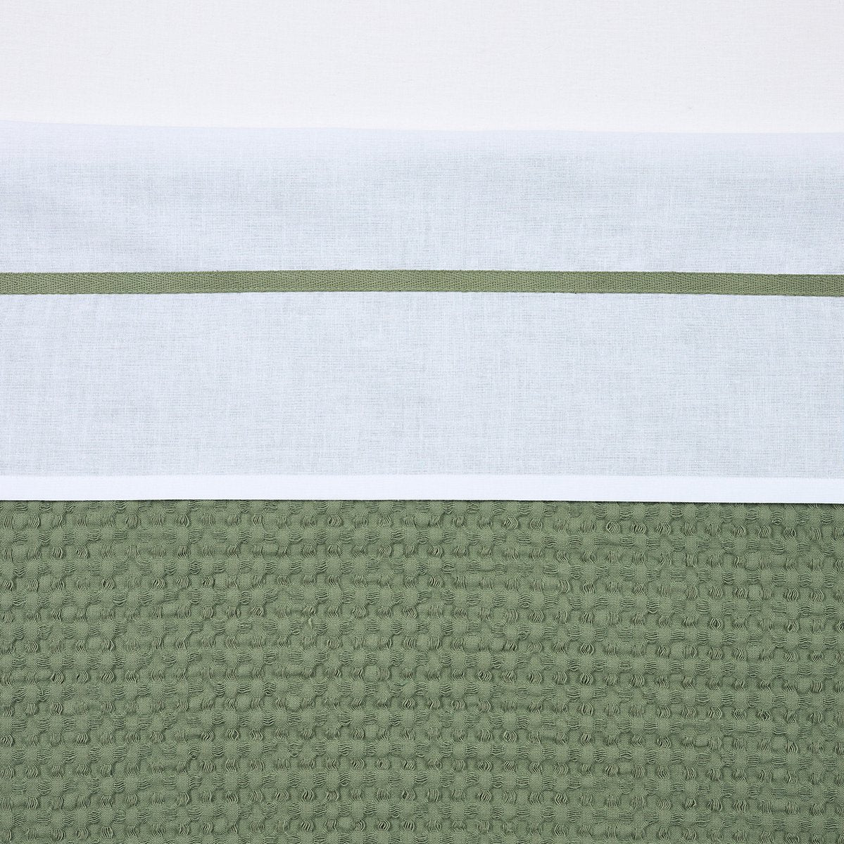 Drap de berceau Meyco - vert olive - 75x100cm - 0,3 tog