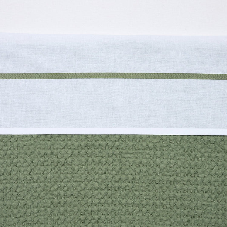 Drap de berceau Meyco - vert olive - 75x100cm - 0,3 tog