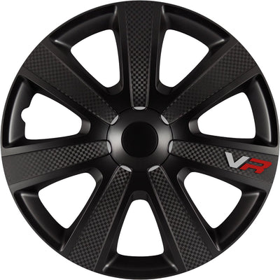 HubCaps VR Carbon 14 pouces ABS Black Set de 4