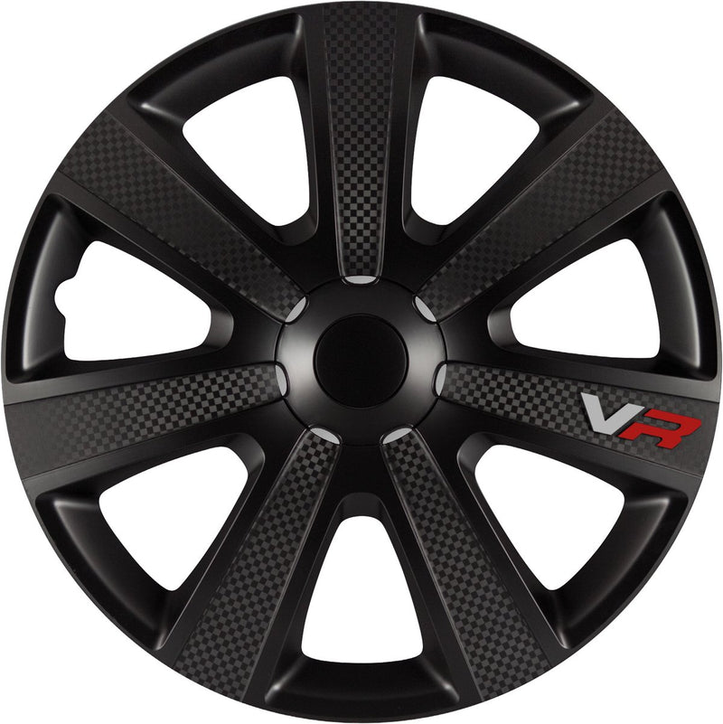HubCaps VR Carbon 14 pouces ABS Black Set de 4