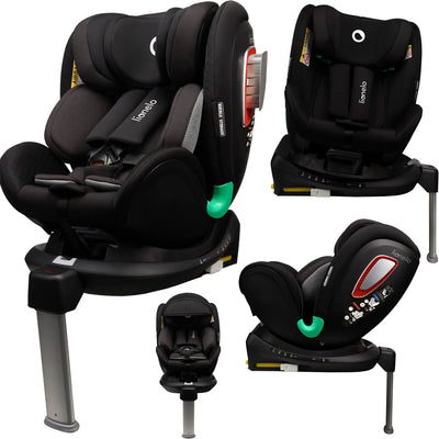 Lionelo - antoon plus - siège auto - certificat de sécurité adac - isofix - rotation 360 degrés - 0 - 18 kg