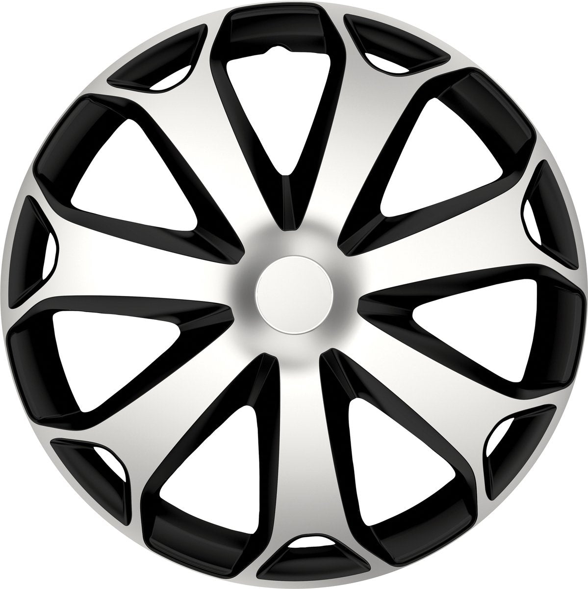 Gorecki carpoint enjoliveur set mega 14 pouces noir argent 4 pièces