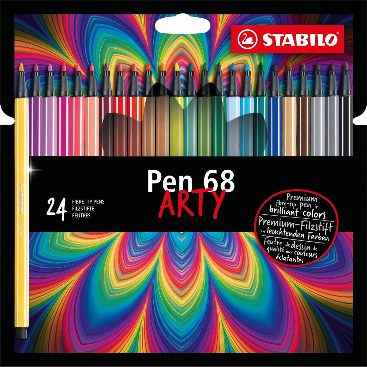 Stabilo Pen 68 Arty Felt -Tip Pens 24 pièces