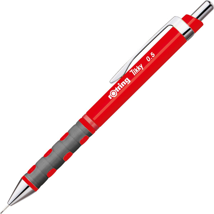 Porte-mine Rotring tikky | hb | 0,50 mm | logement rouge | 12 pièces