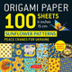 Papier origami Tuttle 100 feuilles motifs tournesols 6 (15 cm)