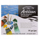 Winsor Newton 1590268 huile artisanale miscible à l'eau - coffret studio 10x37ml + pinceaux moyens