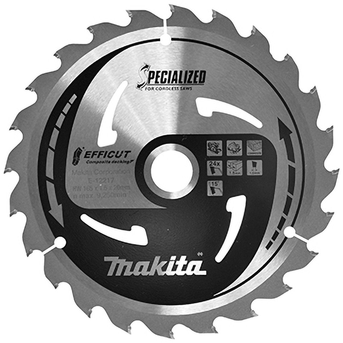 Makita hm lame de scie effi compo 165x20x24t - e-12217