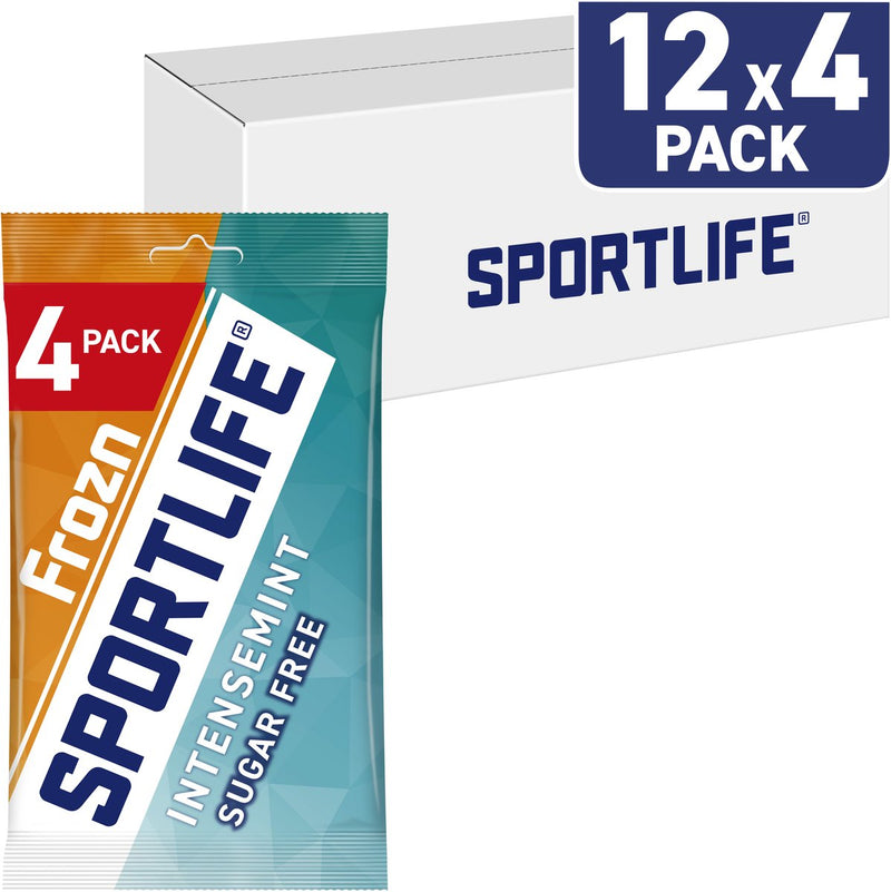 Sportlife chewing-gum frozn intense - chewing-gum extrêmement frais sans sucre - 12x (4x18g)