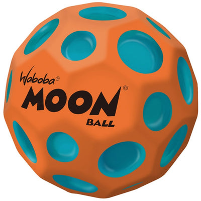 Balle rebondissante Waboba jouet boule de lune martienne hyper orange 63mm.