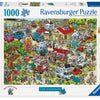 Ravensburger Jigsaw Puzzle Holiday Resort 1: Le camping, 1000st.