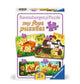 Ravensburger Puzzw Puzzle Small Animal Familles, 4in1