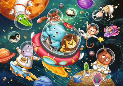 Ravensburger Puzzle Puzzle Animaux dans la pièce, 12e.