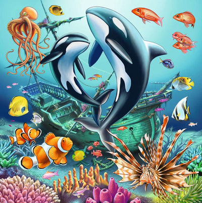 Ravensburger Puzzle Puzzle Enchanting Underwater World, 3x49st.