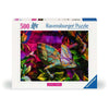 Ravensburger puzzle des animaux colorés Chameleon, 500e.