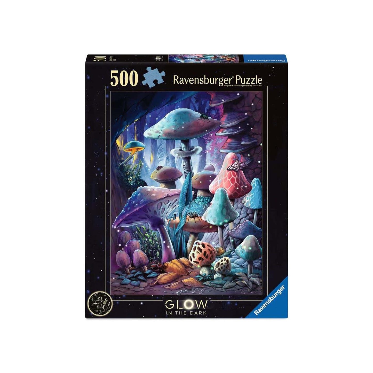 Ravensburger puzzle champignons au clair de lune brillent dans le noir - 500 pcs.