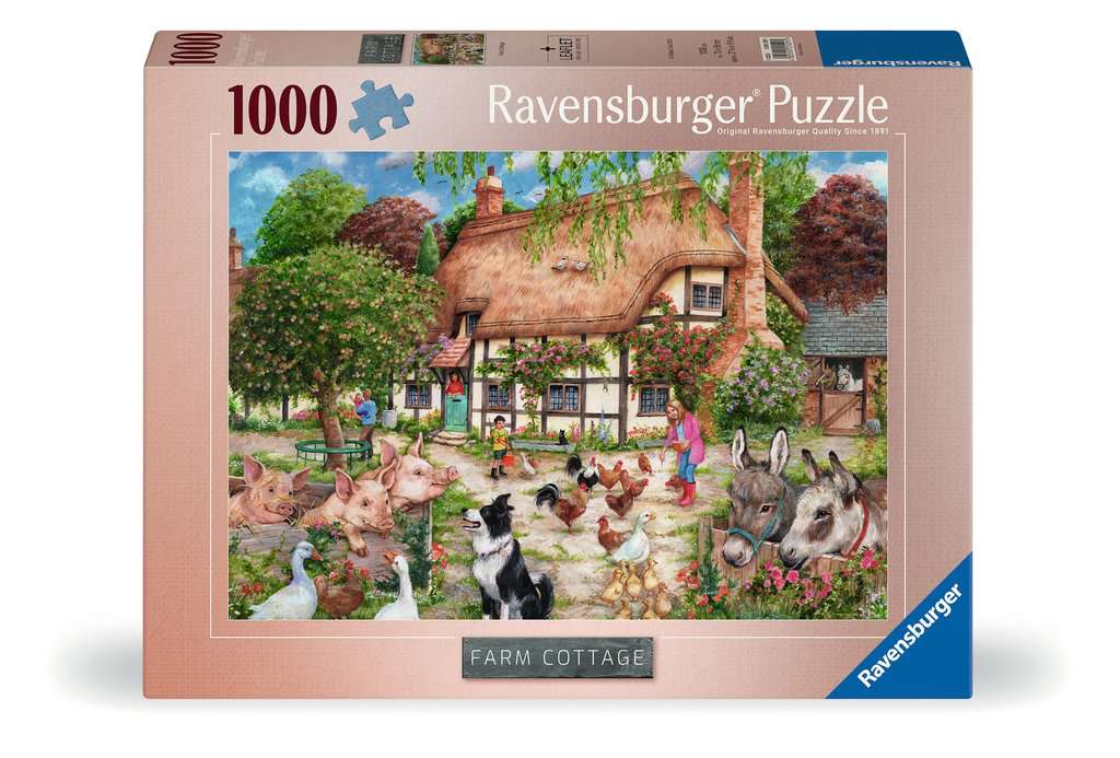 Ravensburger puzzle Cottage Farm - 1000 pcs.