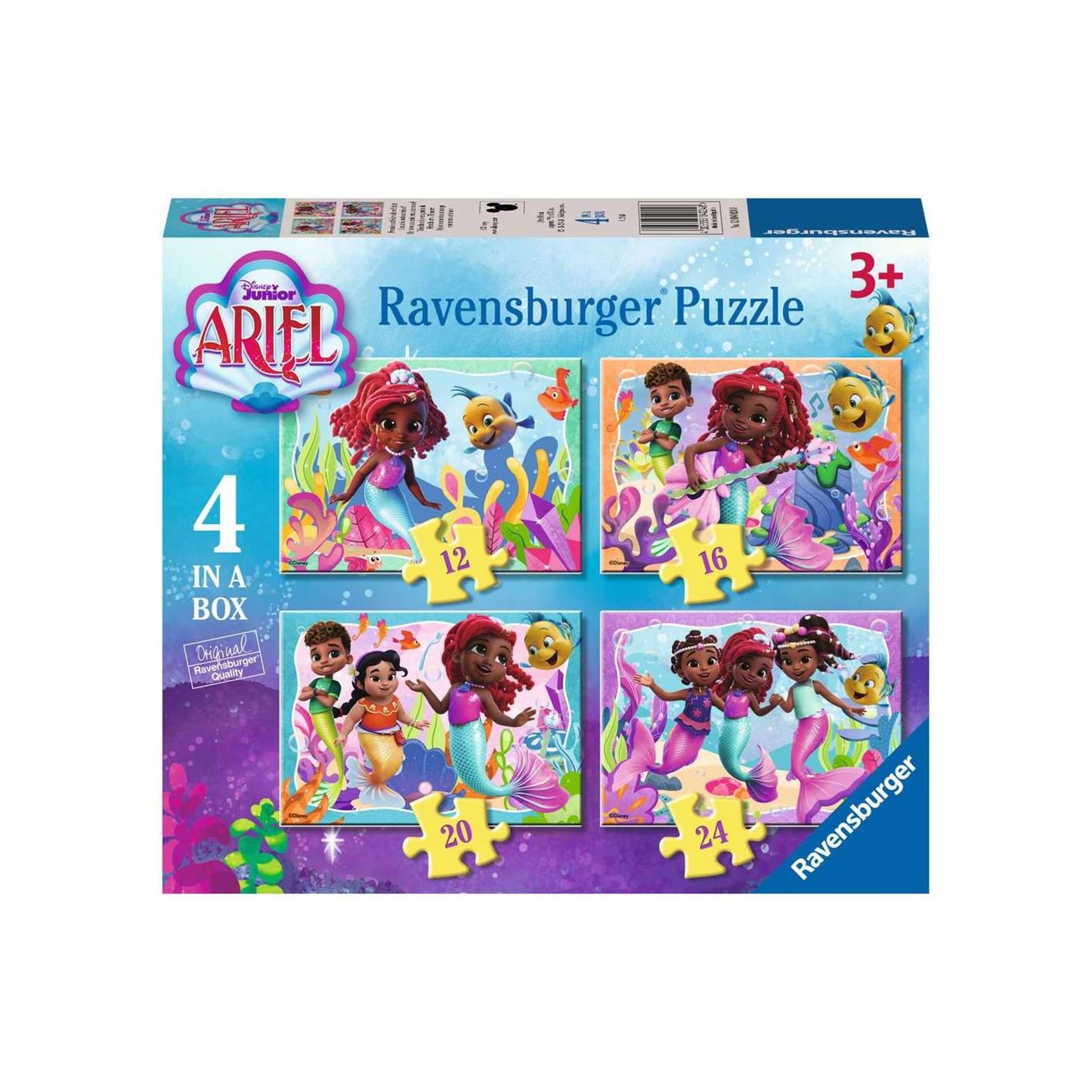 Ravensburger puzzle disney junior ariel - 4 puzzles