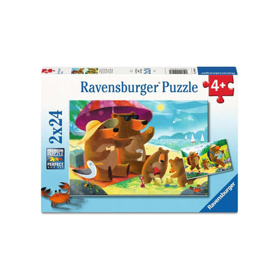Ravensburger puzzle ours vacances en famille - 2x24 pcs.