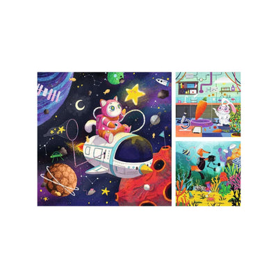 Ravensburger puzzle découvreurs d'animaux - 3x49pcs.