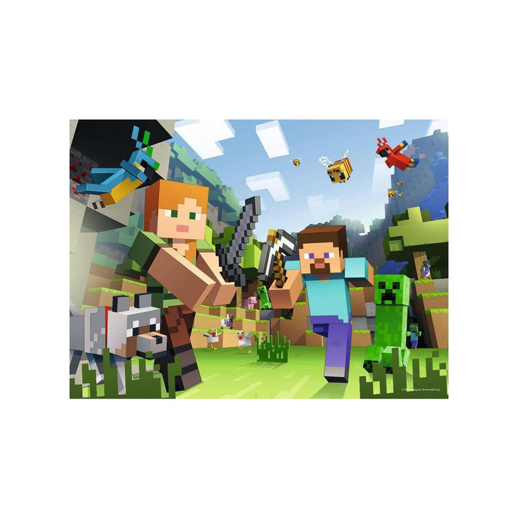 Ravensburger puzzle minecraft - 100 pcs. XXL