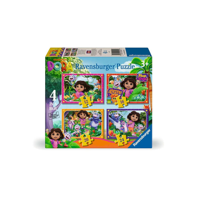 Puzzle Ravensburger Dora l'exploratrice rejoignez l'aventure ! - 4 énigmes
