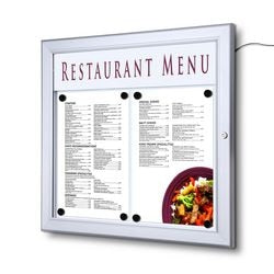 Tableau de menu showdown scz2xa4led 3650 g argent