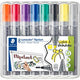 Marqueur pour tableau à feuilles Staedtler 5,0 mm gris permanent
