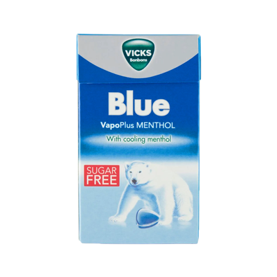 Mini boîte sans sucre Vicks bleu menthol (20x 40gr)