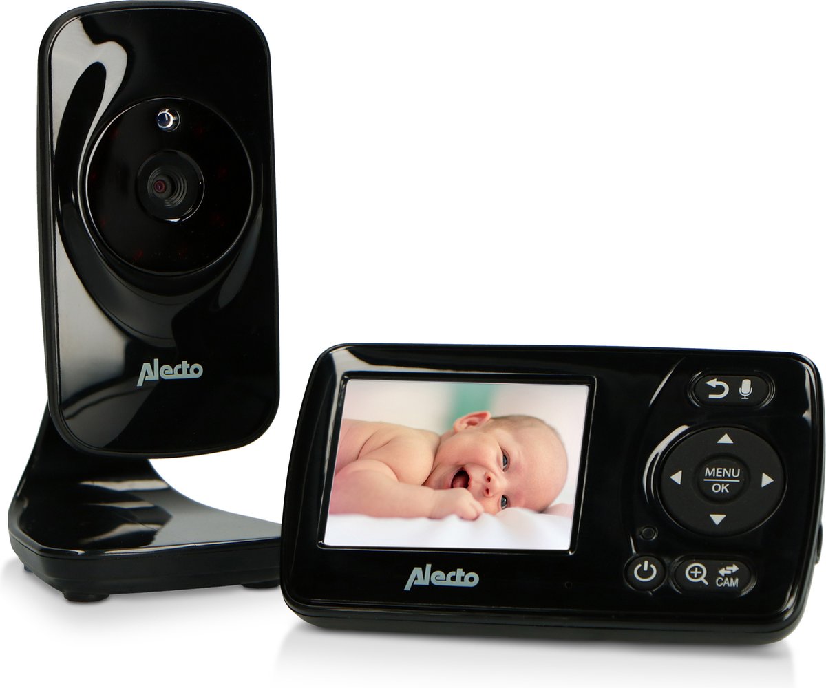 Alecto dvm71bk - babyphone avec caméra - affichage de la température - noir