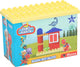 Ensemble de blocs de construction Big Bloxx Dino Ranch sans marque sans marque - jouets de construction pour enfants - 13 pièces - boîte de rangement avec couvercle - 1,5-5 ans