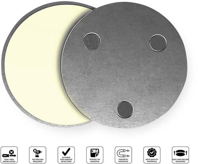 Kit de montage magnétique Alecto pour détecteurs de fumée et détecteurs de monoxyde de carbone - montage sans perçage - smk10