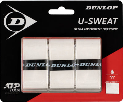 Dunlop - grip - u-sweat ogrip wht 3pcs blister unisexe grip - blanc