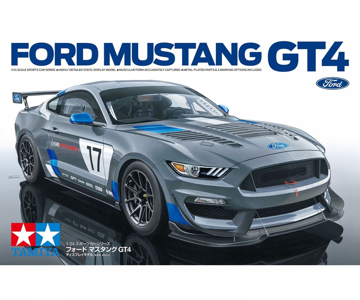 Tamiya modèle kit voiture - 24354 ford mustang gt4 plastique - 1:24 - modélisme