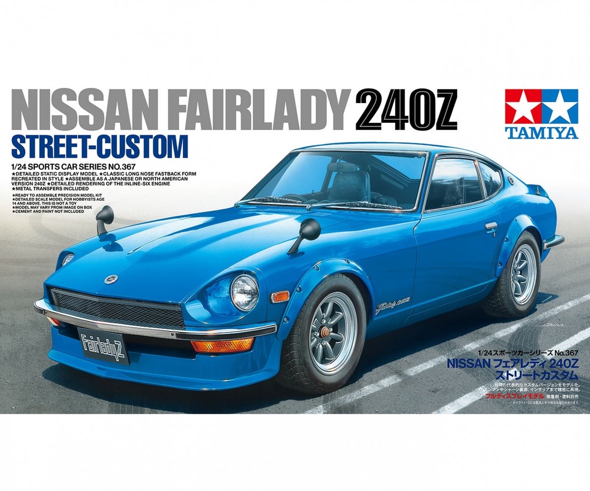 Tamiya modèle kit voiture - 24367 nissan fairlady 240z street-custom - voiture plastique - 1:24 - modélisme