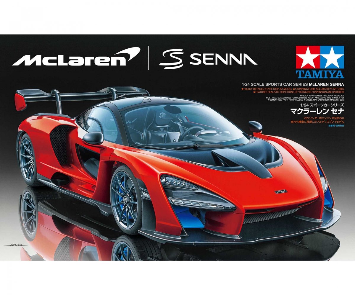 Tamiya modèle kit véhicules militaires - 24355 mclaren senna voiture plastique - 1:24 - modélisme
