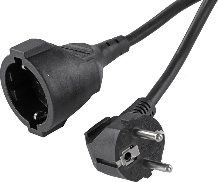 Rallonge Q-link - mise à la terre - h05vv-f - 3 x 1,5 mmâ² - noir - 3 m
