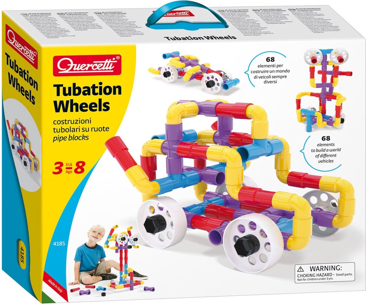Ensemble de construction de tubes Quercetti, 68dlg.