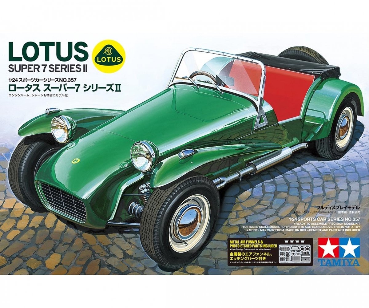 Tamiya maquette véhicule militaire - 24357 lotus super 7 série ii plastique - 1:24 - modélisme
