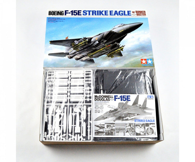 Tamiya maquette avion - 60312 boeing f-15e bunker buster strike eagle plastique - 1:32 - maquette