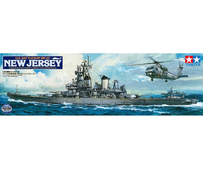 Tamiya – kit de construction de navires, cuirassé américain new jersey bb-62, en plastique, 78028, 1:350, modélisme