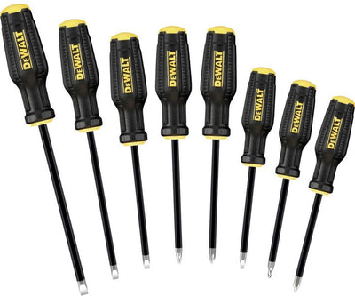 Jeu de tournevis universels Dewalt 8 pièces plats, ph, pz
