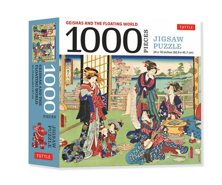 Une geisha et le monde flottant - Puzzle 1000 pièces